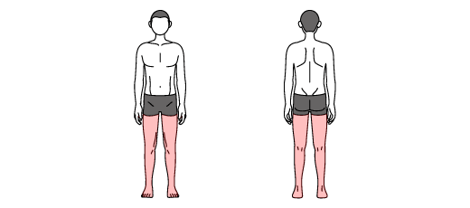 脚フルコース｜メンズ脱毛サロンをお探しならメンズキレイシア